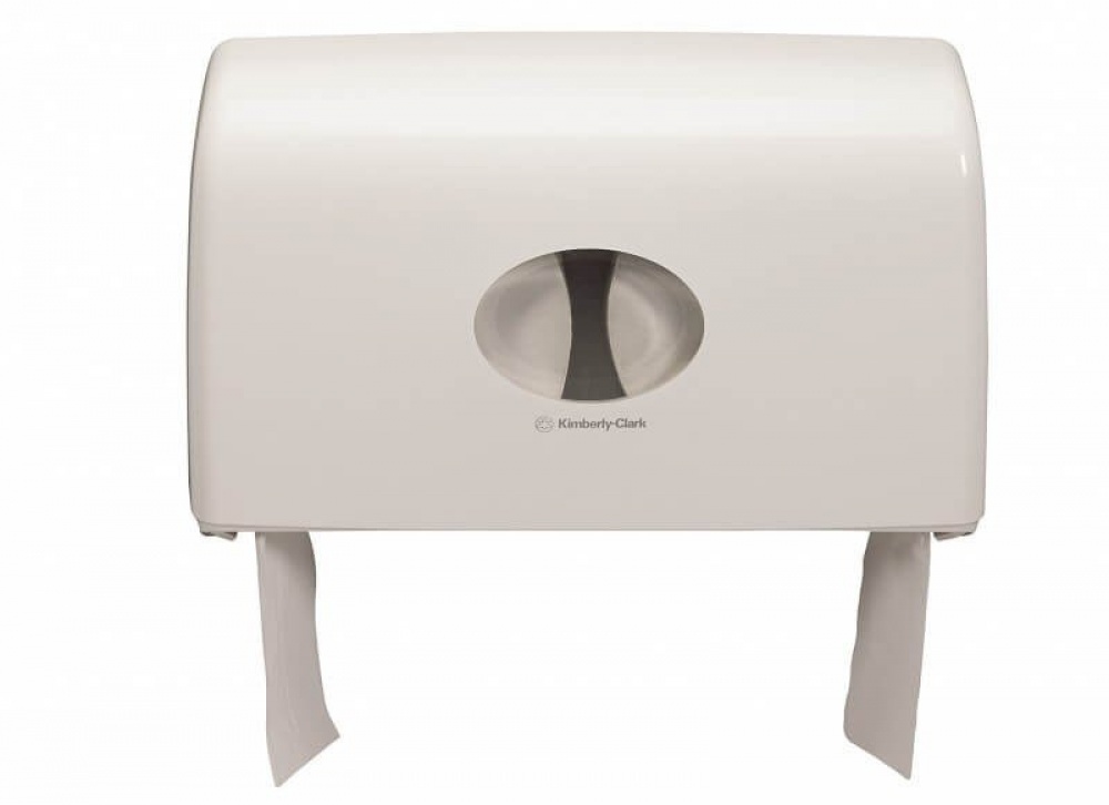 Пластиковый диспенсер для двух рулонов туалетной бумаги в Mini Jumbo Aquarius*