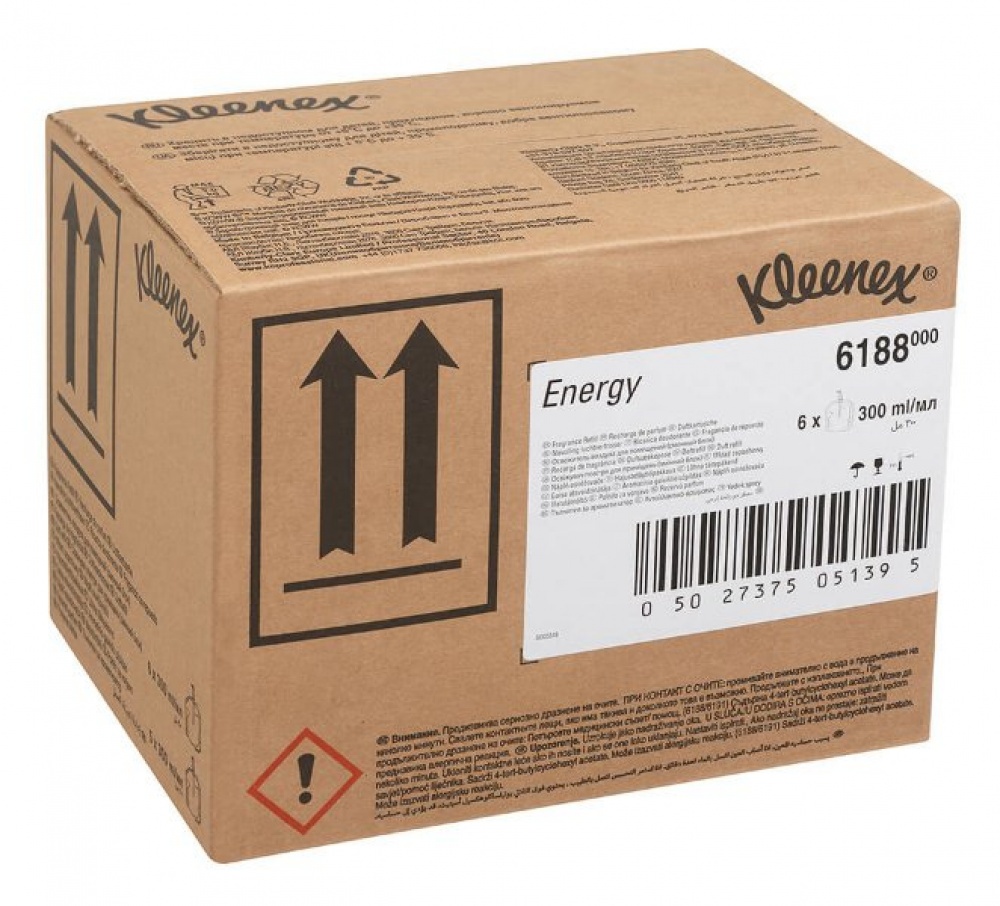 6188 Kleenex Аромат Energy - Сменный блок / Прозрачный /300 ml