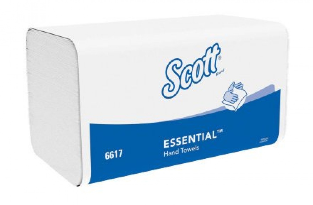 6617 Scott ESSENTIAL Полотенца для рук - Сложенные / Белый /Малый