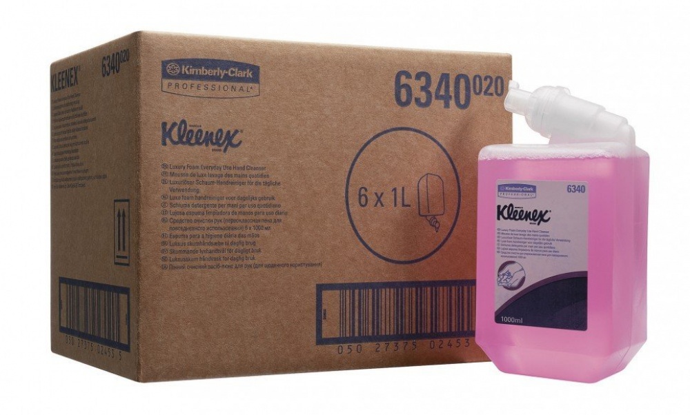 Жидкое мыло пенное в кассетах Kleenex Everyday Use, лосьон для рук