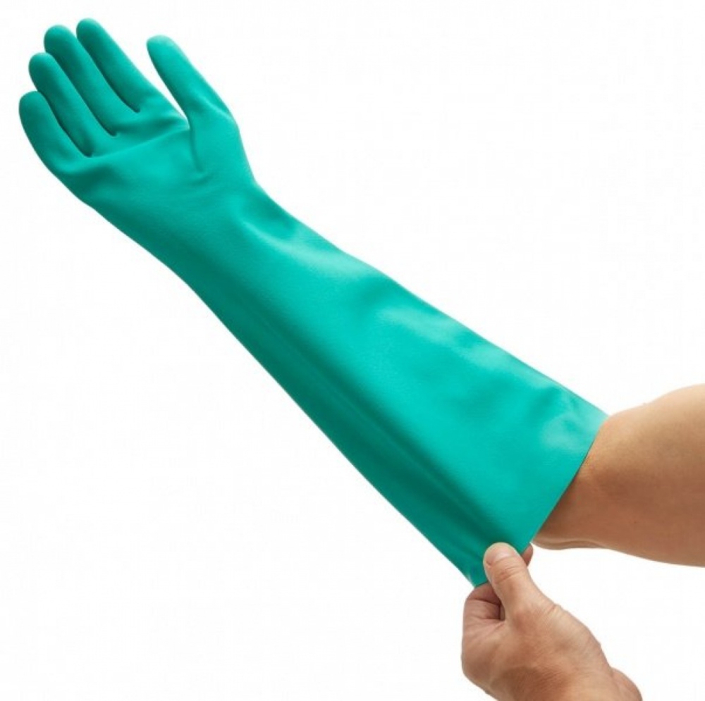 Нитриловые  перчатки для защиты от химических веществ, удлиненные JACKSON SAFETY* G80