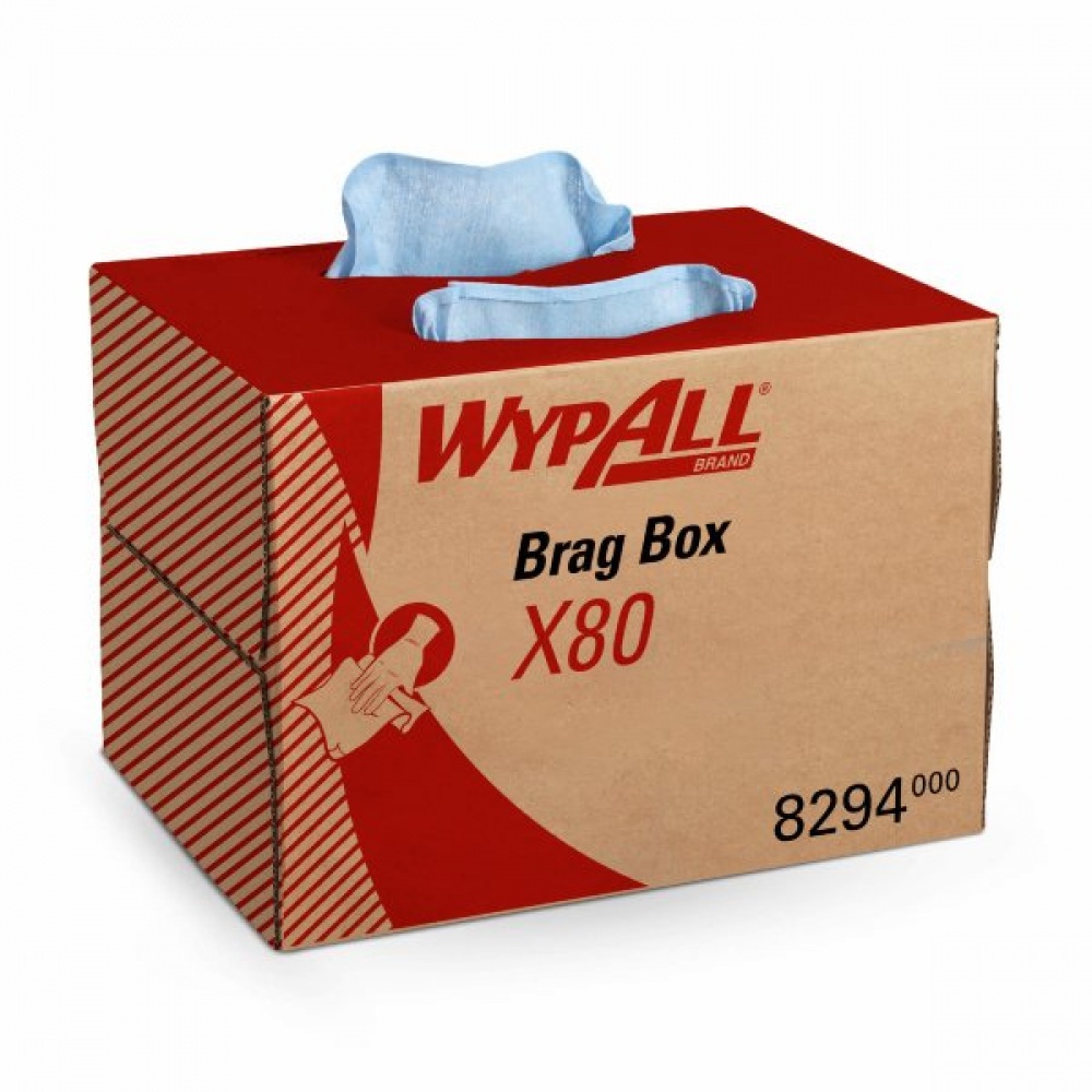8294 Протирочный материал в коробке WypAll X80 голубой (1 кор х 160 л)