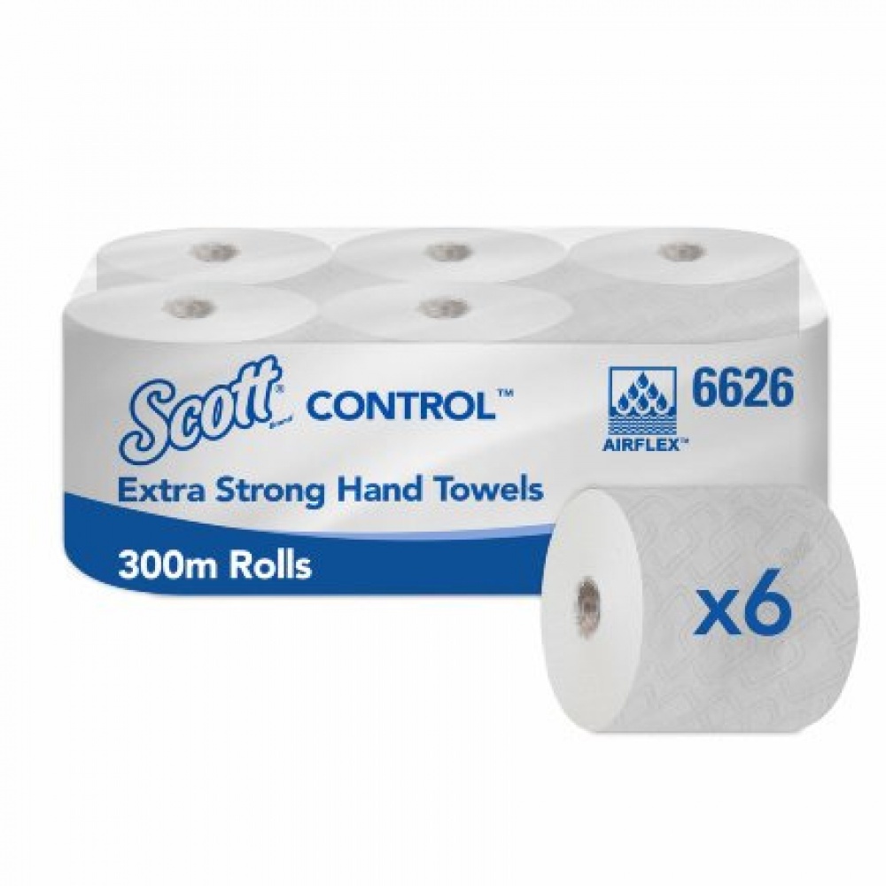 6626 Scott CONTROL EXTRA STRONG Полотенца для рук - Рулон / Белый