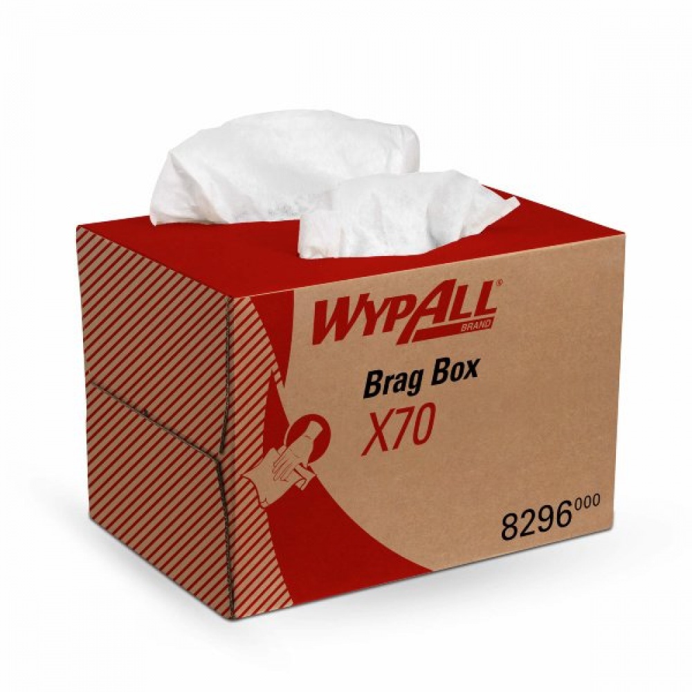 8296 Протирочный материал в коробке WypAll X70 белый (1 кор х 200 л)